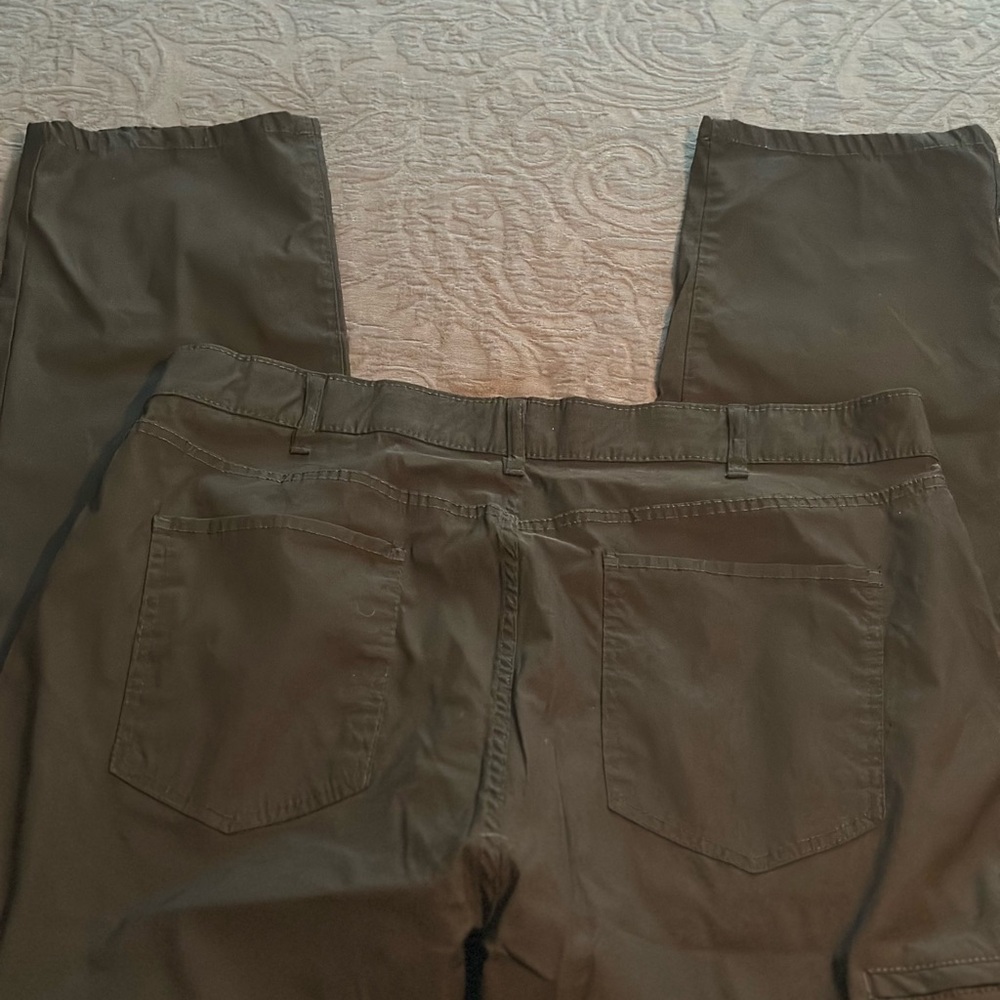 Merona Green Chinos Cotton Blend Straight-Leg